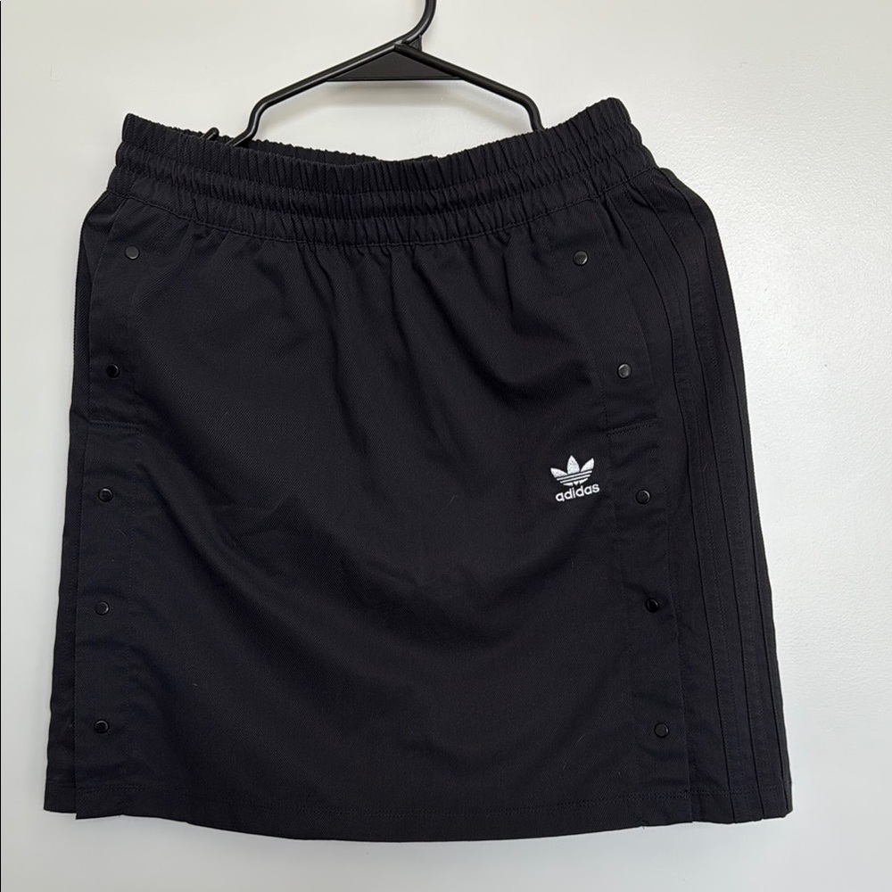 Adidas Black Button-Detail Skirt